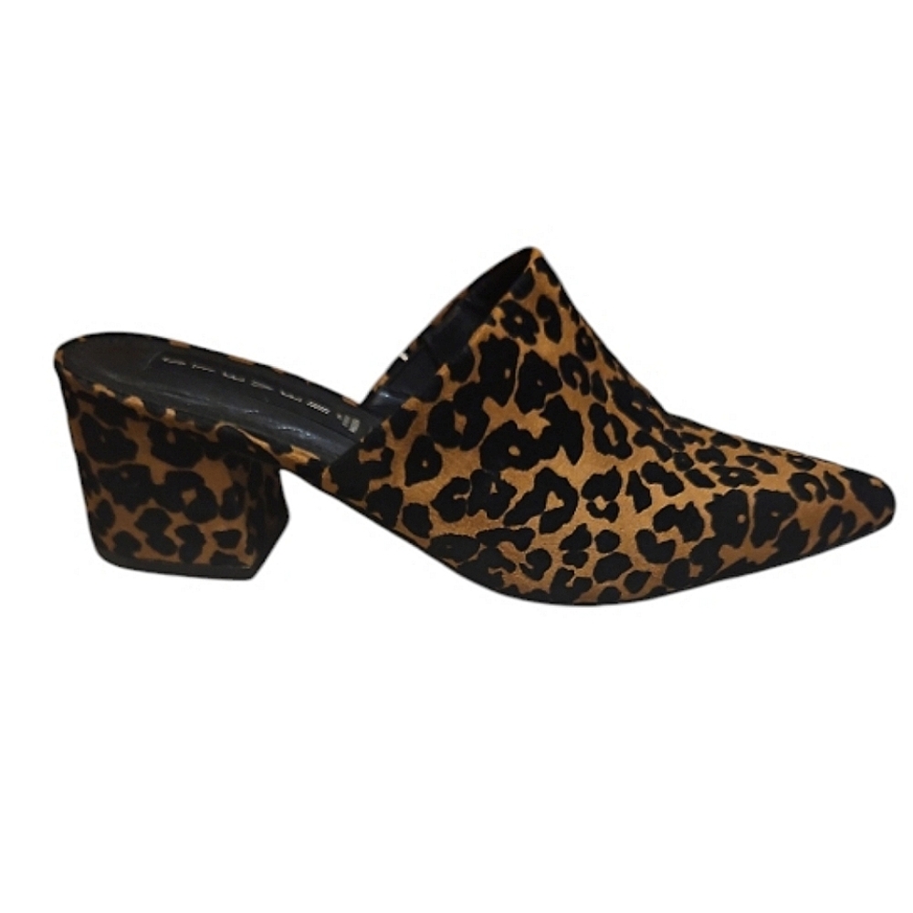 Steven By Steve Madden - Textured Cheetah Mules H… - image 1